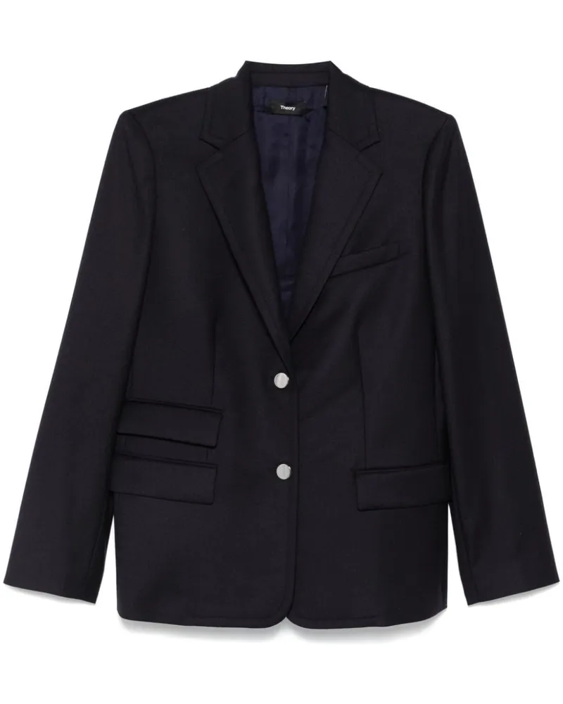 Theory Sakko aus Flanell - Blau Blau