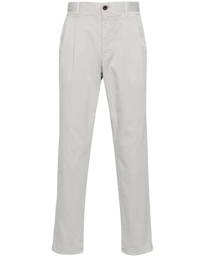 Incotex Chino mit Tapered-Bein Grau