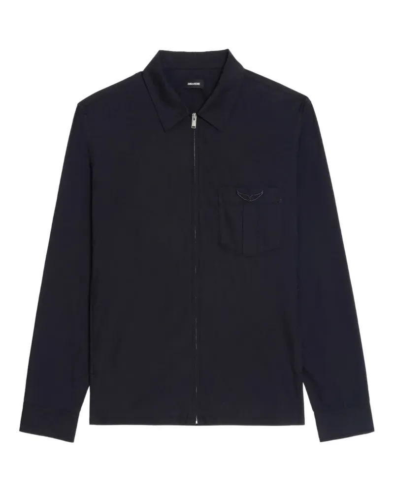 Zadig & Voltaire Hemd mit Reißverschlusstasche - Schwarz Schwarz