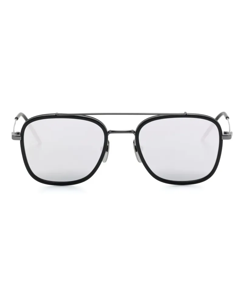 Thom Browne Getönte Pilotenbrille - Schwarz Schwarz