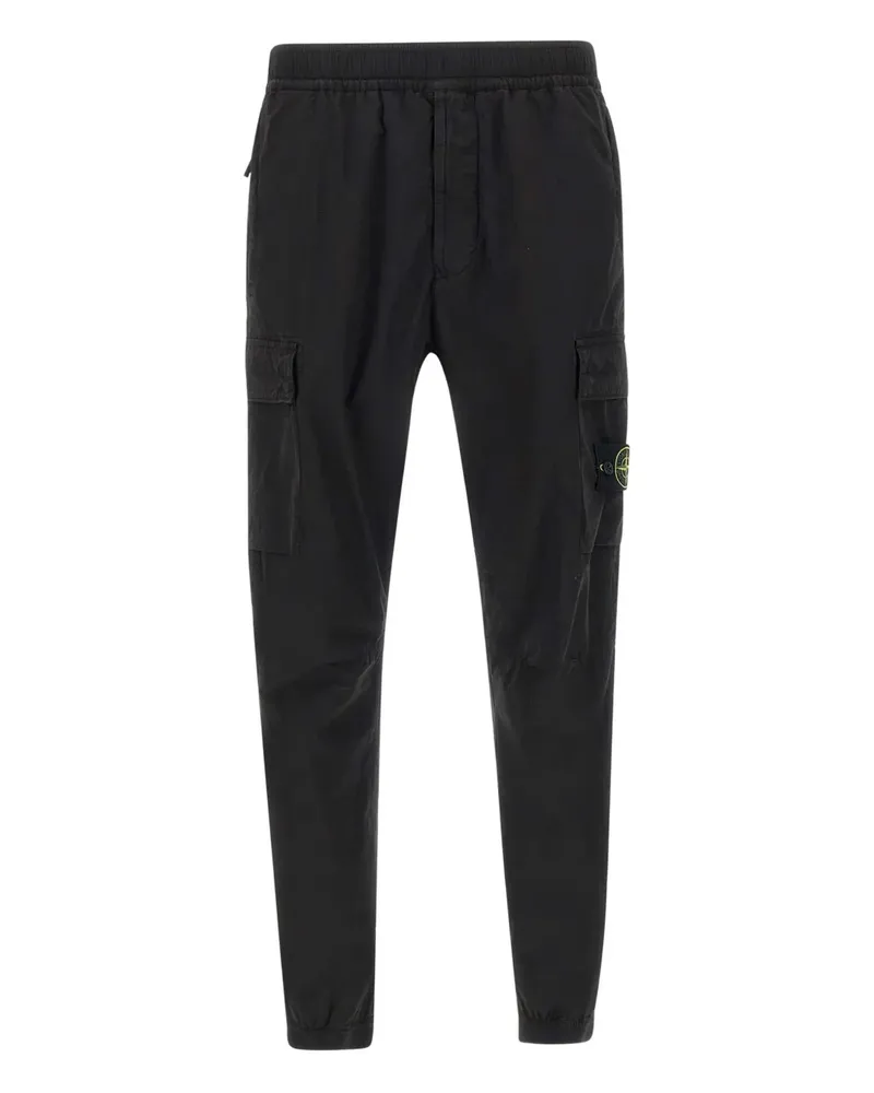 Stone Island Cargohose mit Stretchbund - Schwarz Schwarz