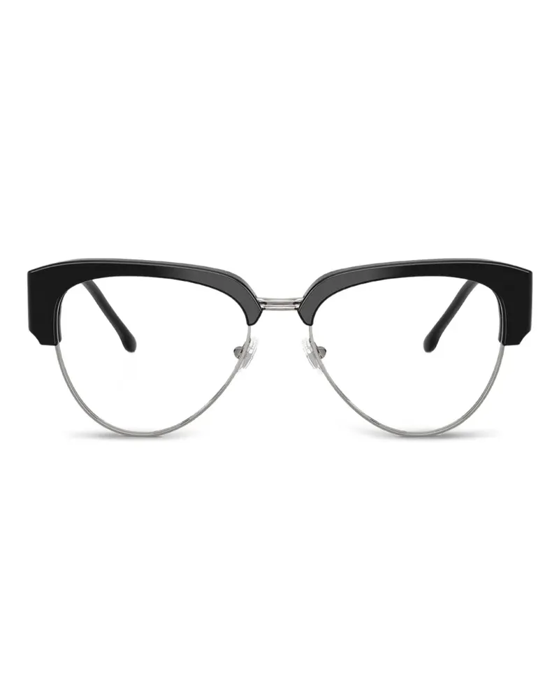 Diesel Brille mit Cat-Eye-Gestell - Schwarz Schwarz