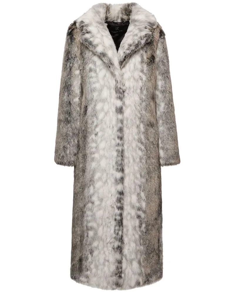 UNREAL FUR Kathmandu Mantel - Grau Grau