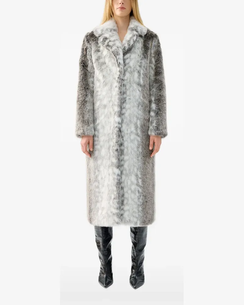 UNREAL FUR Kathmandu Mantel - Grau Grau