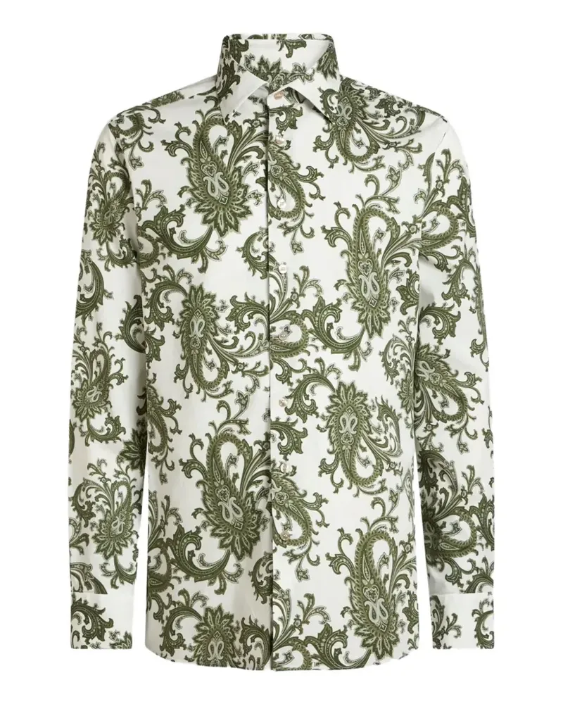 Etro Hemd mit Paisleymuster - Weiß Weiß