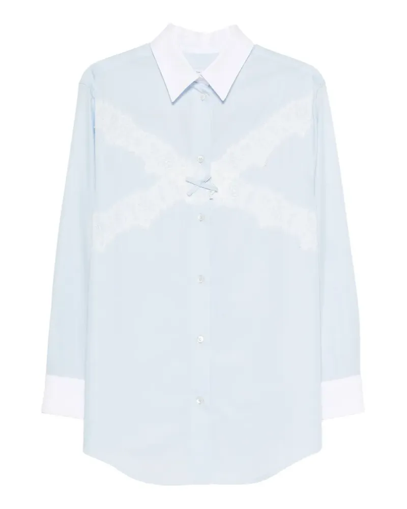 Viktor & Rolf Hemd mit Spitzenbesatz - Blau Blau