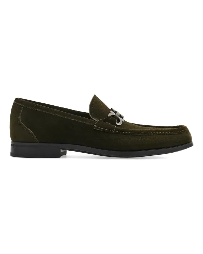 Ferragamo Mokassins mit Gancini-Detail - Grün Grün