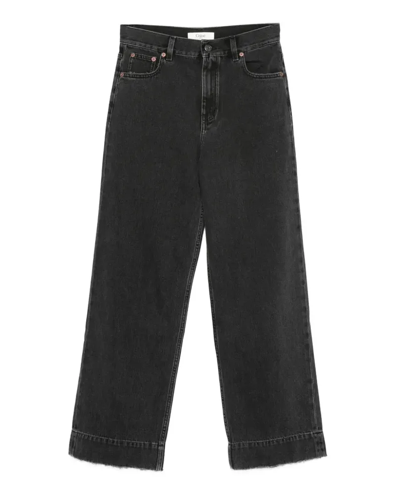 Chloé Jeans mit aufgesetzter Tasche - Schwarz Schwarz