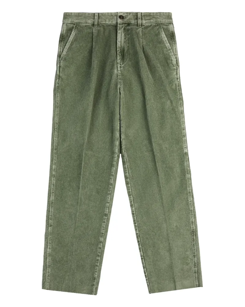 Fay pleated corduroy trousers - Grün Grün