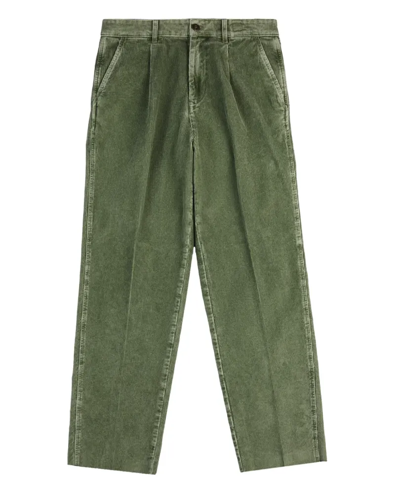 Fay pleated corduroy trousers - Grün Grün