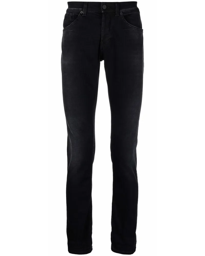 Dondup Schmale Jeans Schwarz