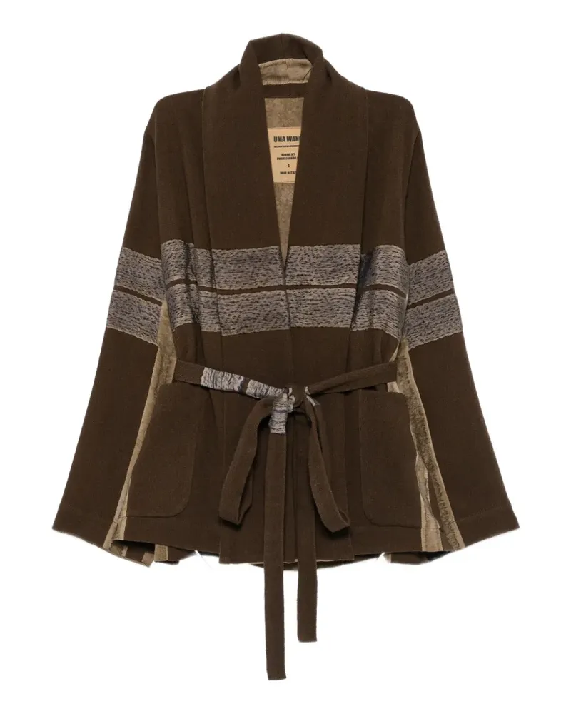 Uma Wang Kobina Jacke mit Gürtel - Braun Braun