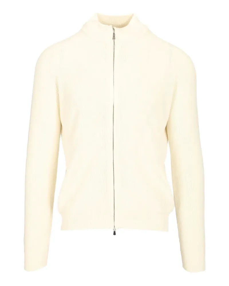 Al Duca D’Aosta 1902 knitted zip-up sweater - Nude Nude