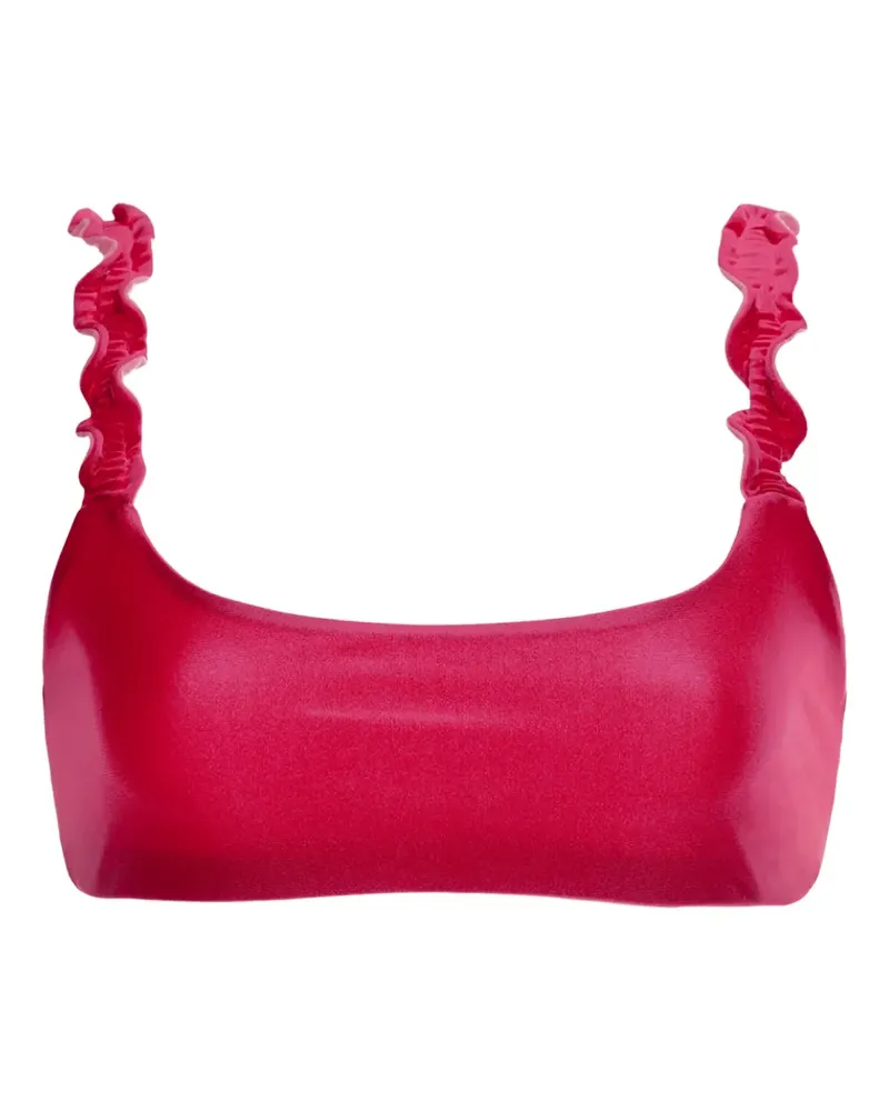 AGUA BENDITA Bikinioberteil mit Rüschen - Rosa Rosa