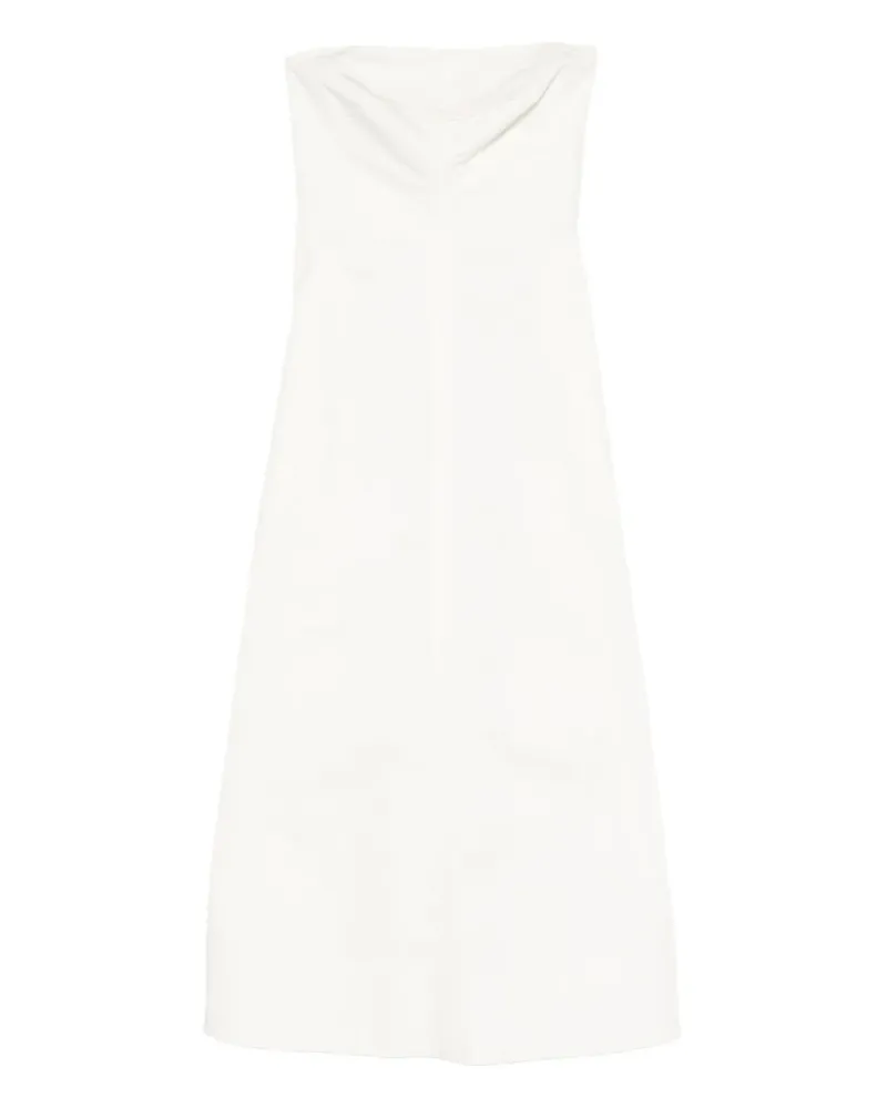 St. Agni Schulterfreies Midikleid - Weiß Weiß