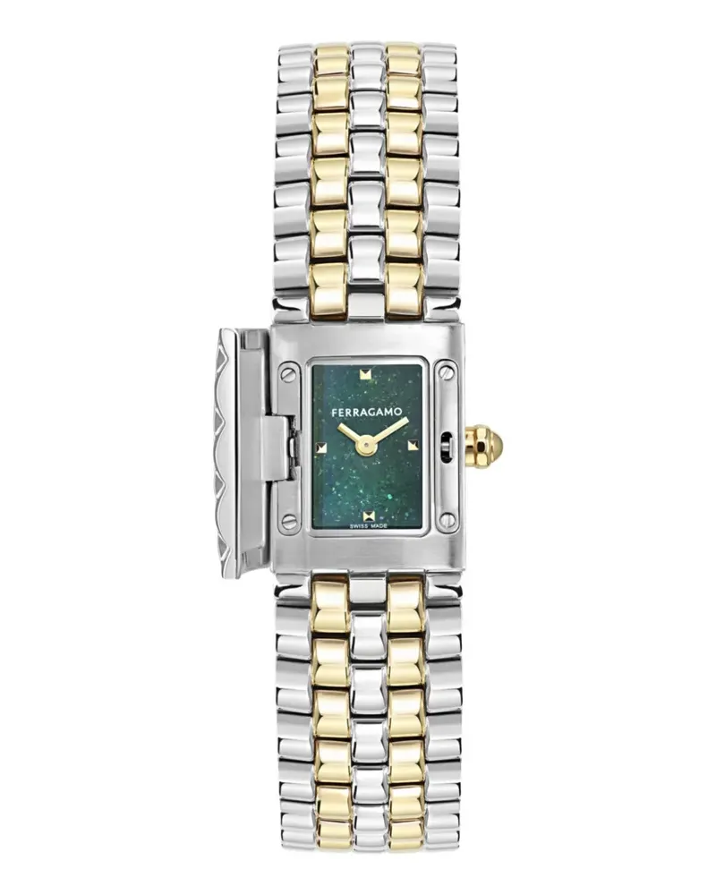 Ferragamo Secret hinged-cover 30mm watch - Grün Grün