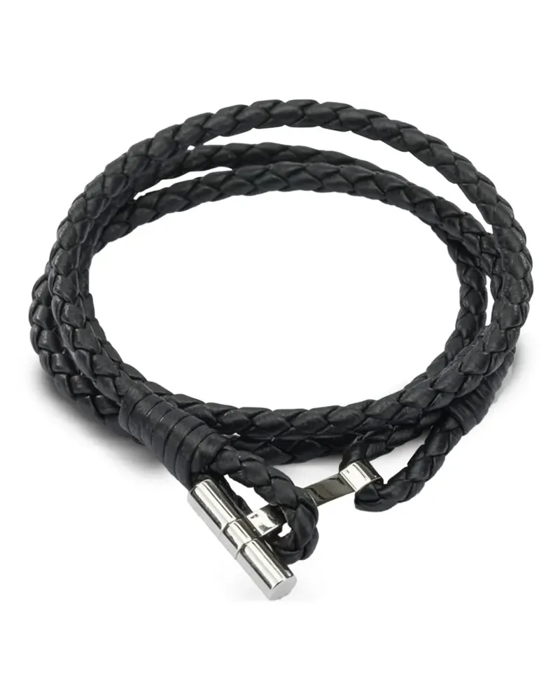 Tom Ford braided leather necklace - Schwarz Schwarz