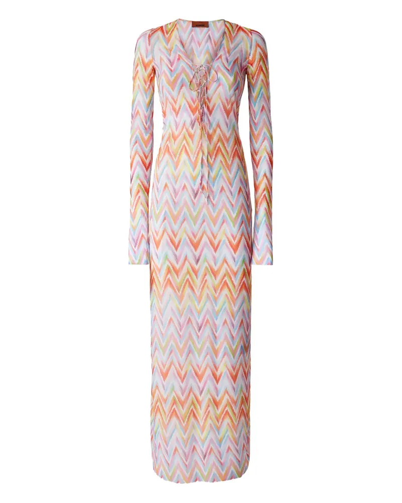 Missoni Kleid mit Zickzackmuster - Blau Blau
