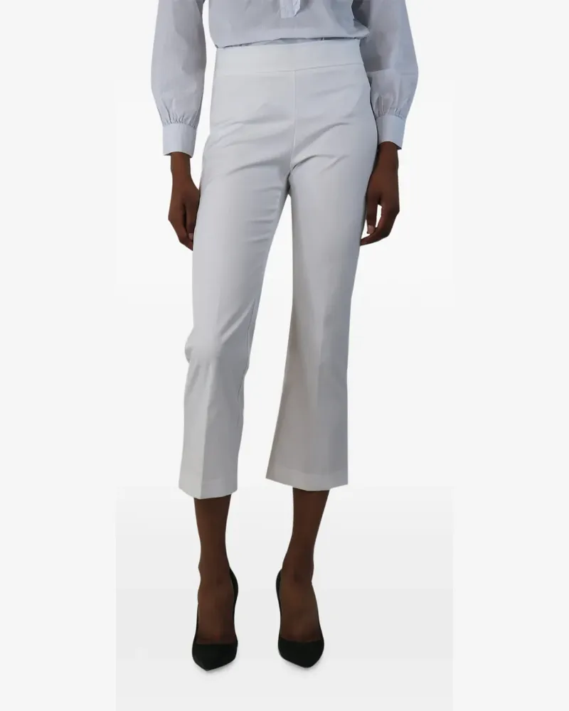 extreme cashmere mid-rise cropped trousers - Weiß Weiß
