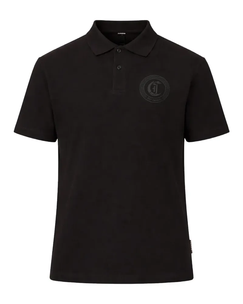 Just Cavalli embossed polo shirt - Schwarz Schwarz