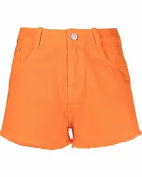 Kenzo Jeans-Shorts mit ungesäumten Kanten Orange