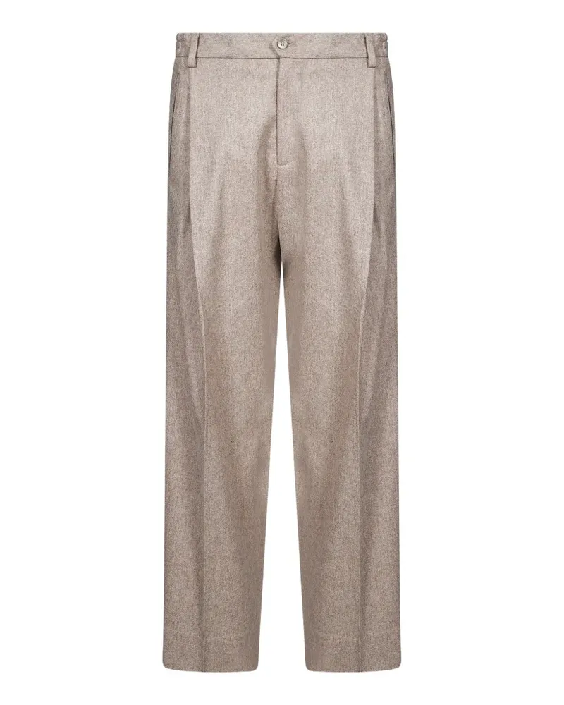 Briglia 1949 pleated straight-leg trousers - Nude Nude