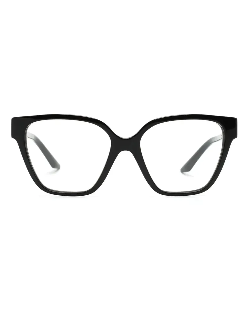 Versace Brille im Wayfarer-Design - Schwarz Schwarz