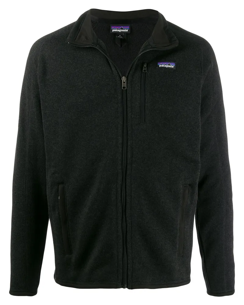 Patagonia Bomberjacke mit Logo Schwarz