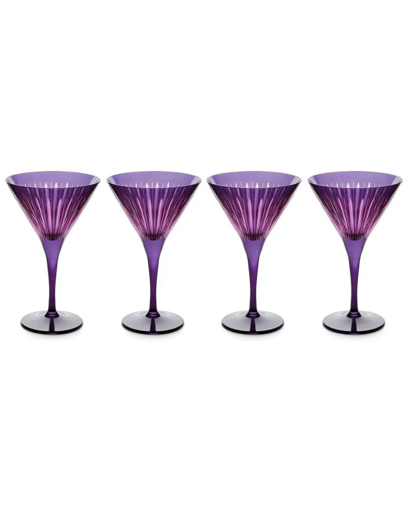 L’OBJET Prism Martinigläser (4er-Set) - Violett Violett