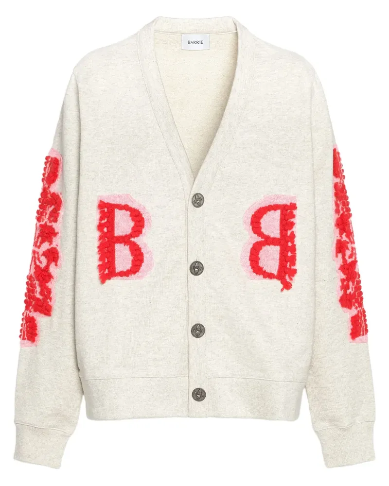 Barrie Cardigan mit Logo-Stickerei - Weiß Weiß