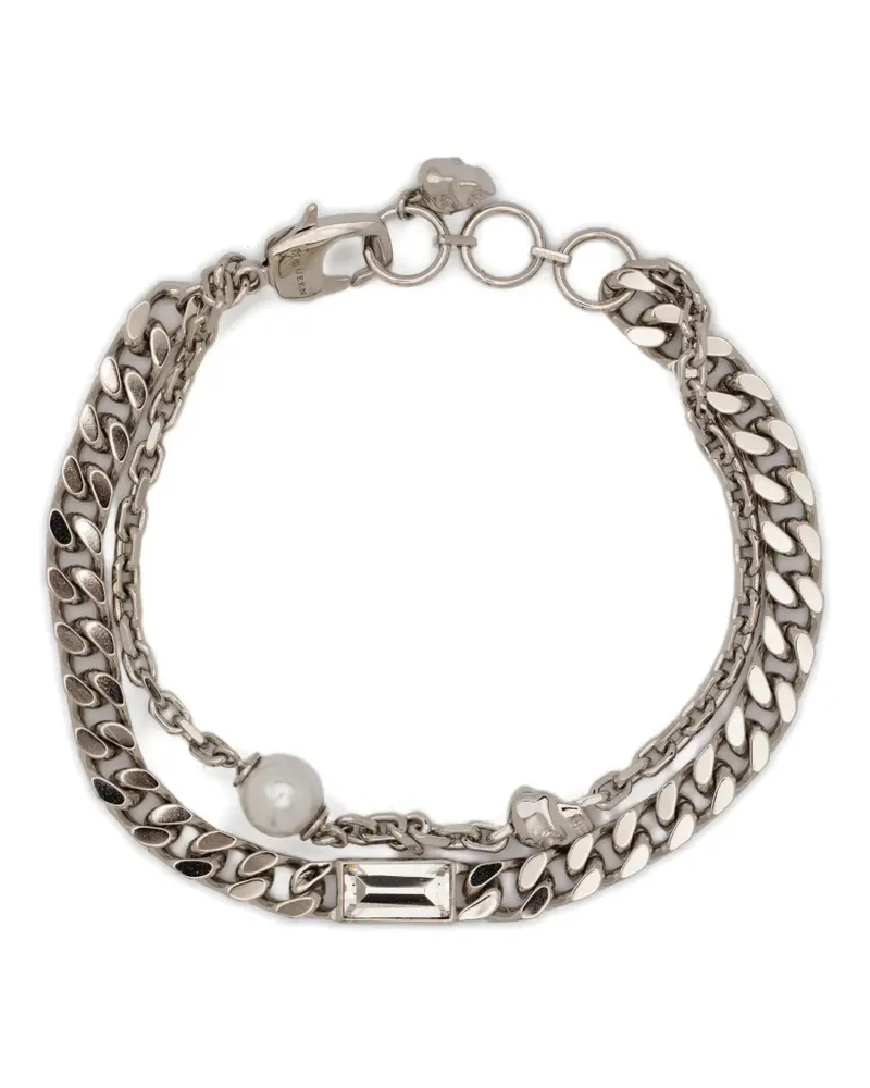 Alexander McQueen chain-link bracelet - Grau Grau
