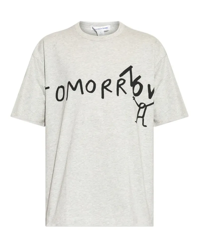 Comme des Garçons T-Shirt mit rundem Ausschnitt - Grau Grau
