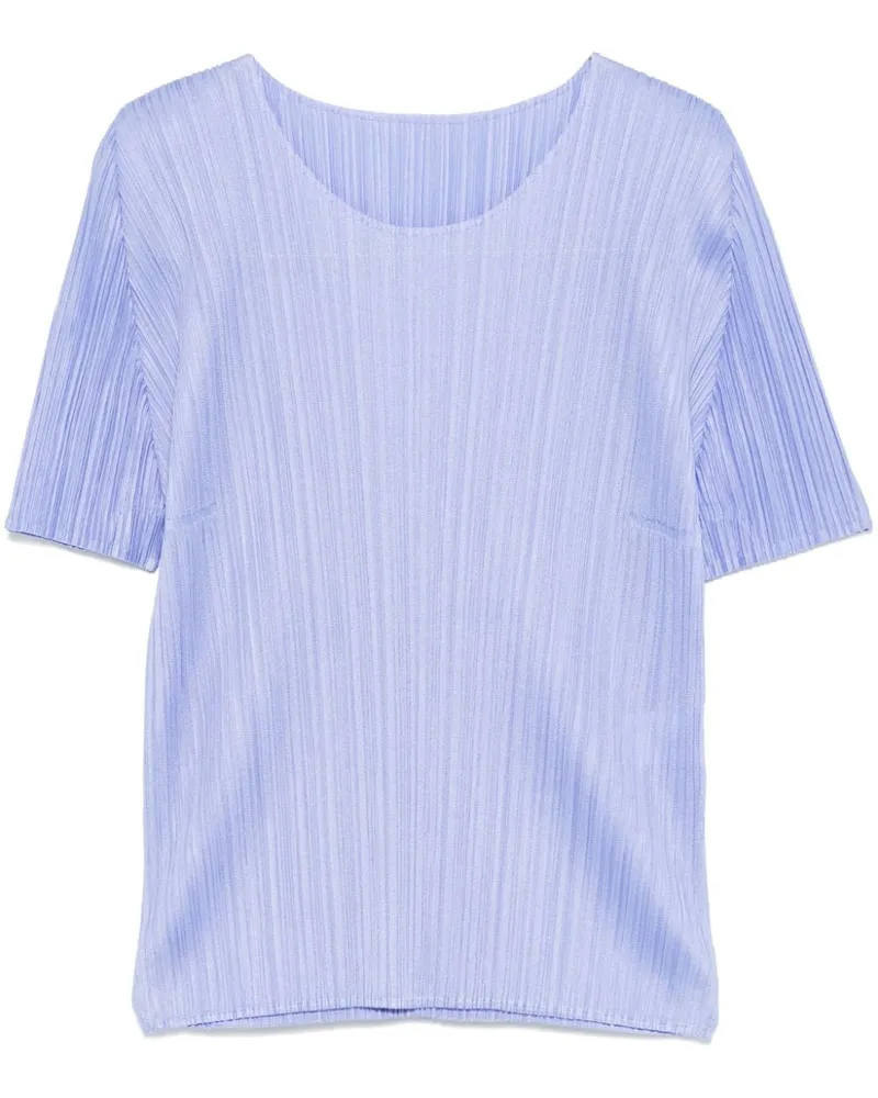 Issey Miyake New Colorful Basics Top Blau