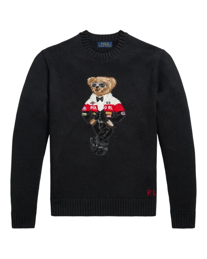 Ralph Lauren Pullover mit Polo Bear - Schwarz Schwarz