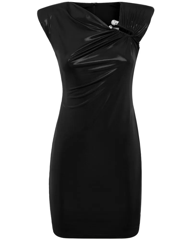 Philipp Plein Minikleid mit Kristallen - Schwarz Schwarz