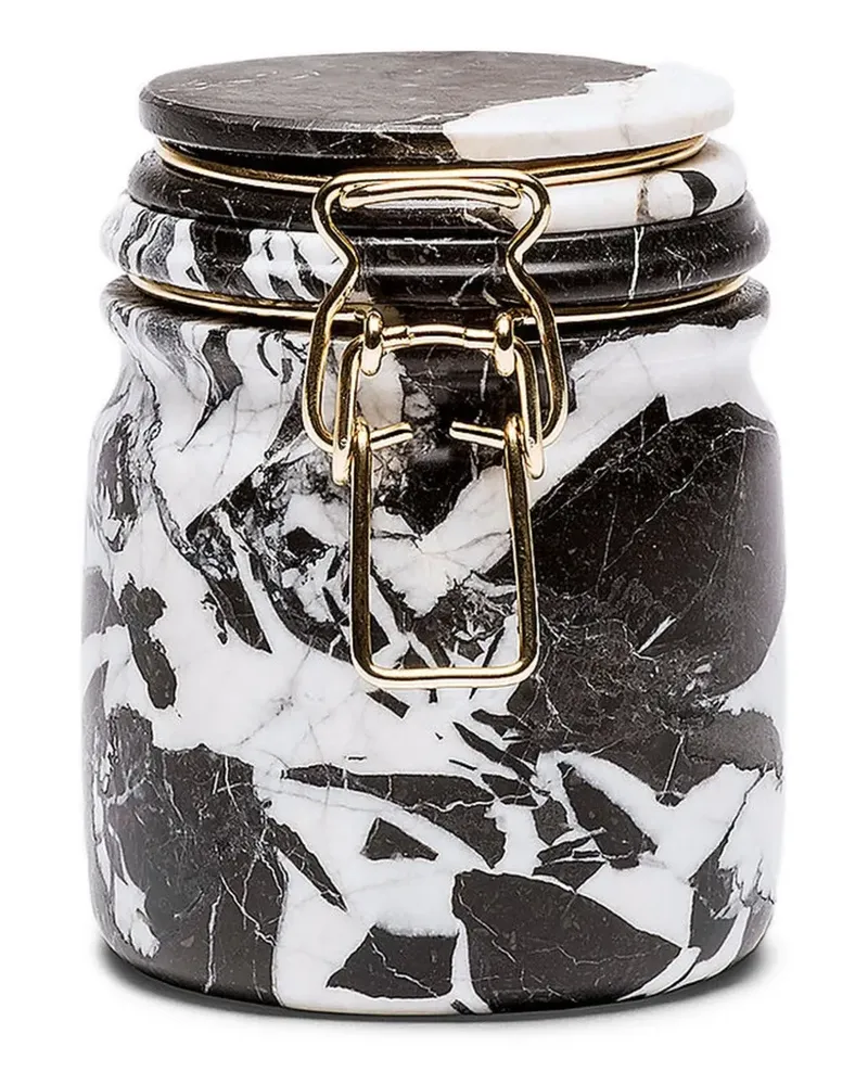 Editions Milano Miss Marble Aufbewahrungsgefäß 12cm - Schwarz Schwarz