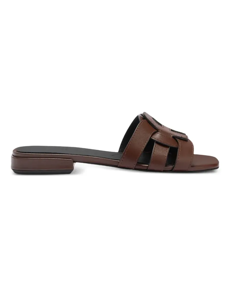 Furla Summer leather sandals - Braun Braun