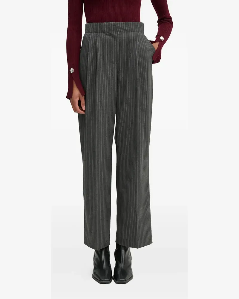 Day Birger et Mikkelsen Bundfaltenhose mit Nadelstreifen - Grau Grau