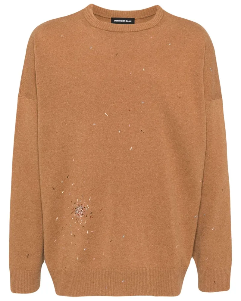 Undercover Pullover mit Kreuzstickerei - Nude Nude