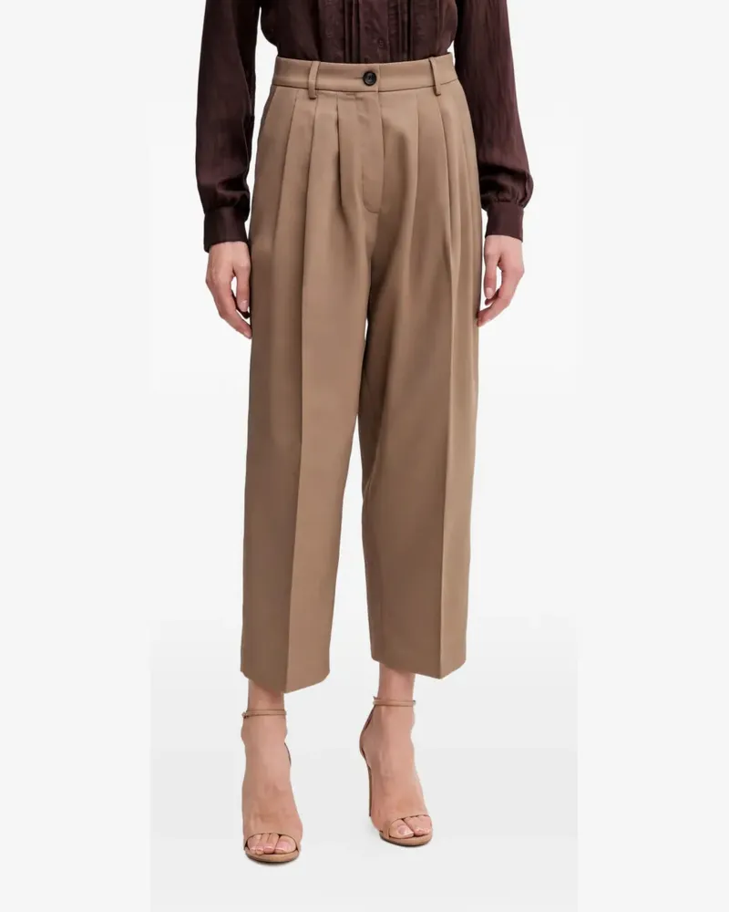 Sisley Plissierte Hose - Nude Nude