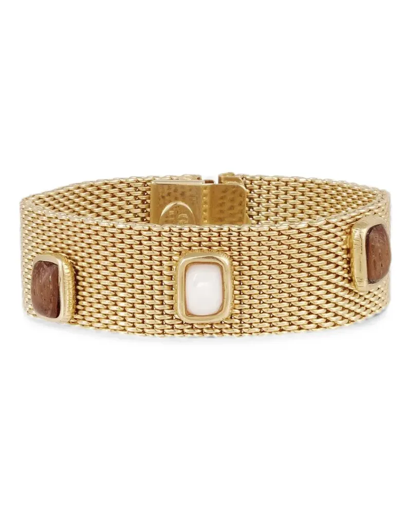 Gas Bijoux Totem mesh-chain bracelet - Gold Gold