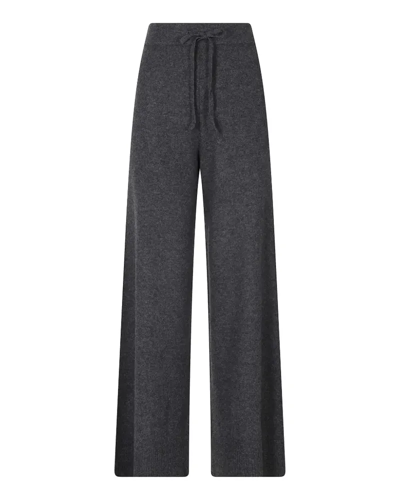 Max Mara Strickhose mit Kordelzug - Grau Grau