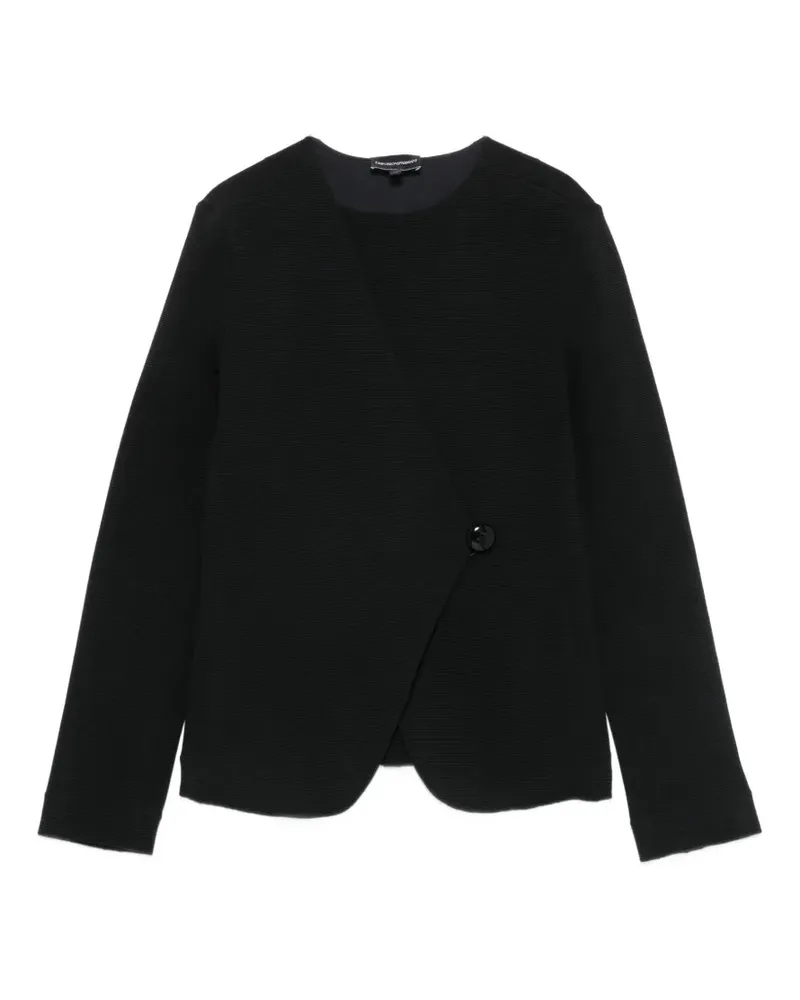 Emporio Armani Asymmetrische Jacke - Schwarz Schwarz
