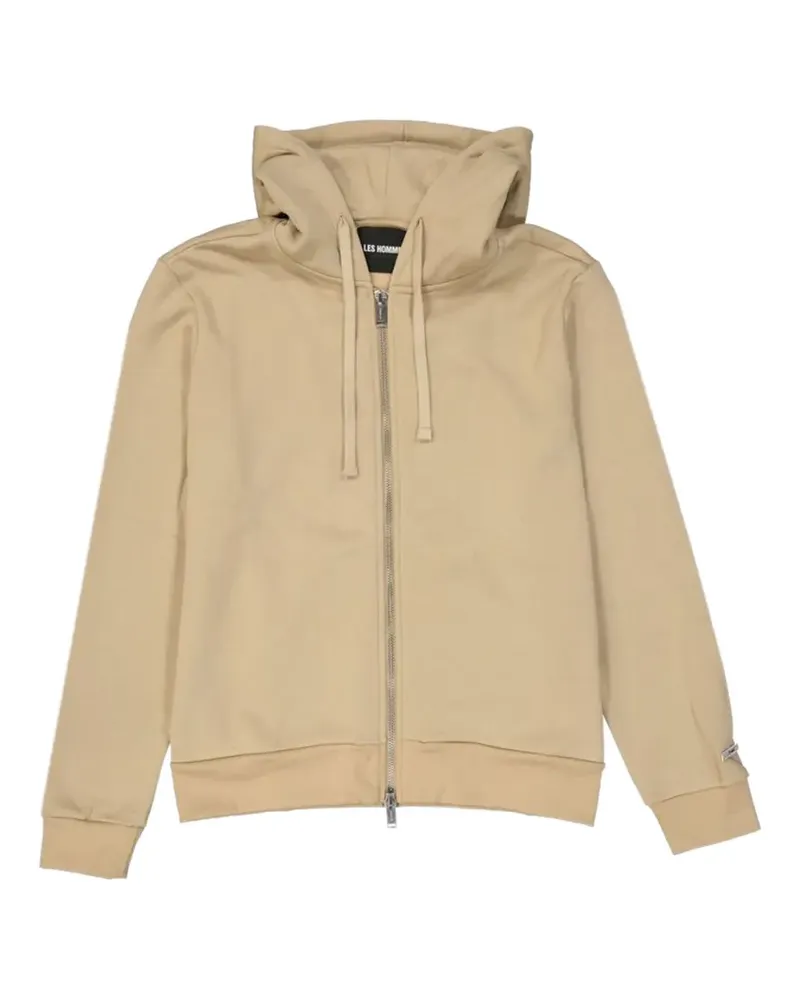 Les Hommes zip-up hoodie - Nude Nude