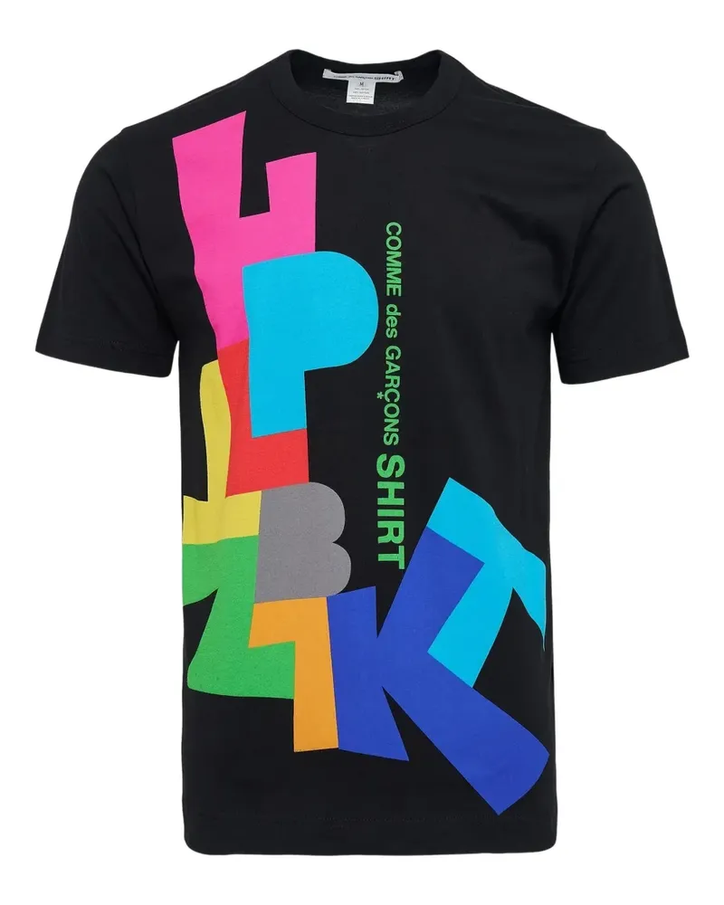 Comme des Garçons graphic-print crew-neck T-shirt - Schwarz Schwarz