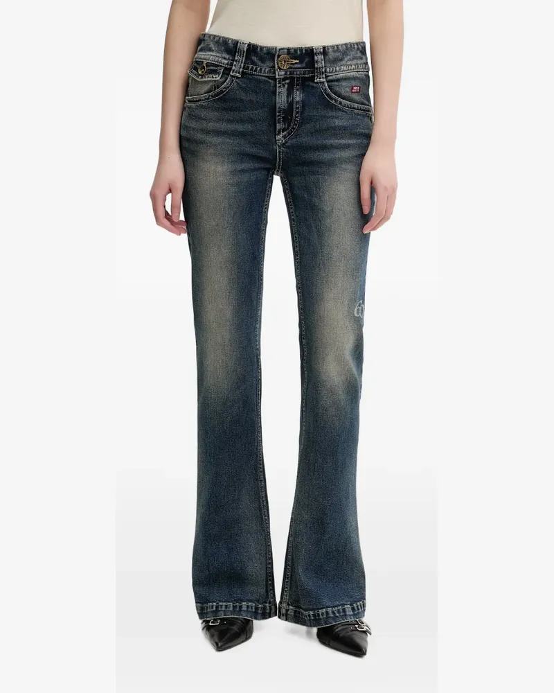 Miss Sixty Halbhohe Schlagjeans - Blau Blau