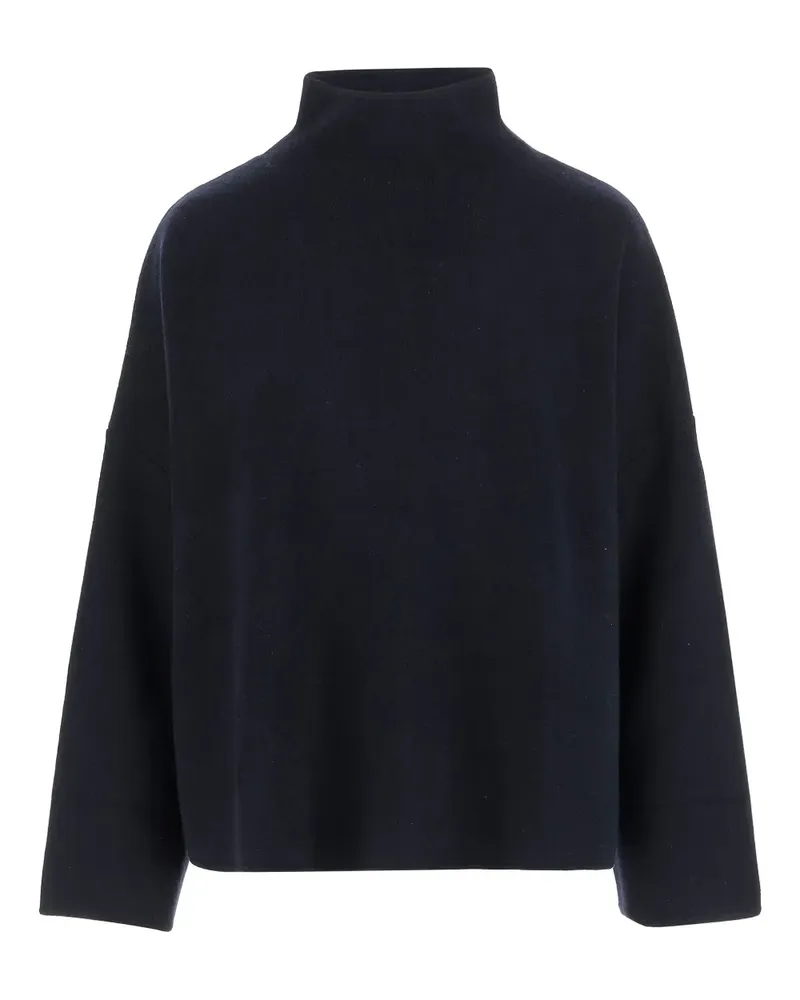ALLUDE Pullover mit Stehkragen - Blau Blau