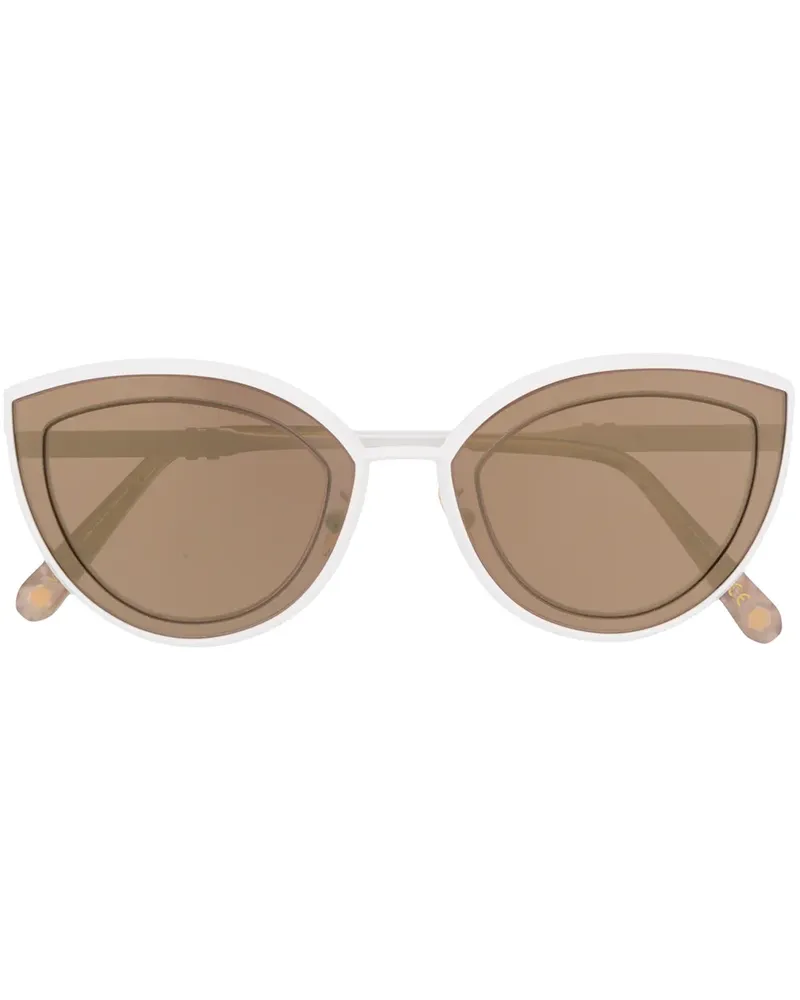 Philipp Plein Cat-Eye-Sonnenbrille - Weiß Weiß
