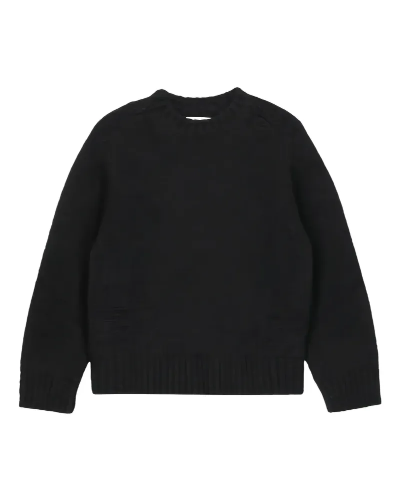 Jil Sander Pullover mit Rundhalsausschnitt - 001 BLACK 001