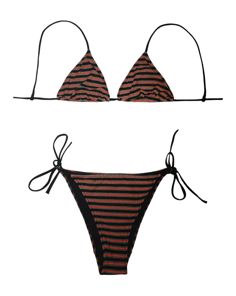 LIDO Venti striped bikini - Schwarz Schwarz